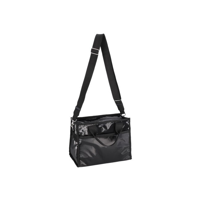 Large E/W Th Tote In Black Shine - 45055193743662