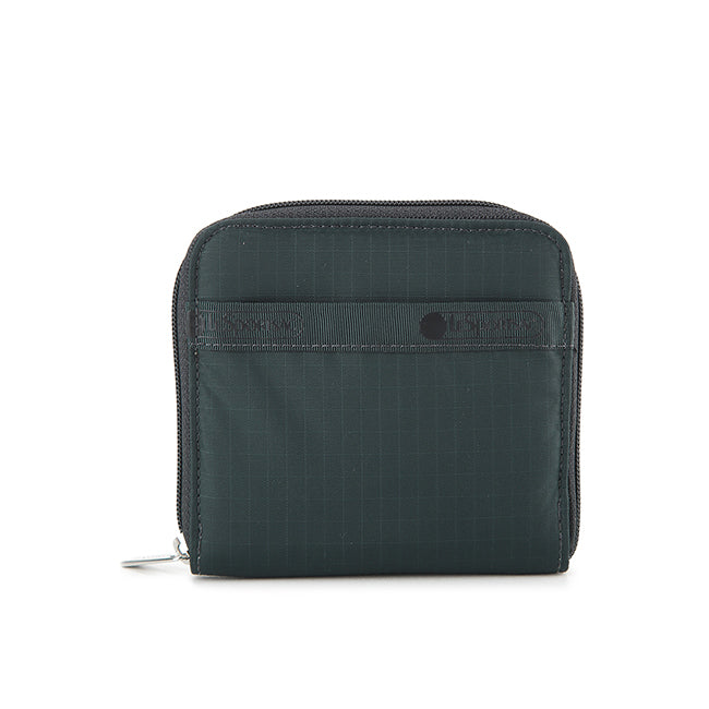 Compact Zip Wallet In Midnight Green - 42088571896110