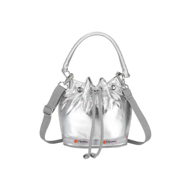 Sm Drawstring Bag In Astro Silver - 42466266972462