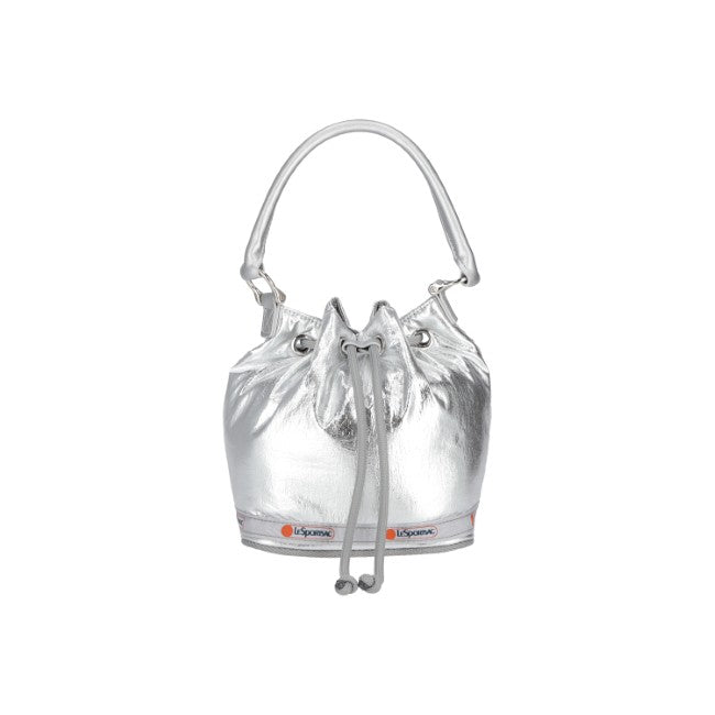 Sm Drawstring Bag In Astro Silver - 42466267103534