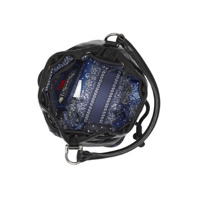 Sm Drawstring Bag In Astro Black - 42466267201838