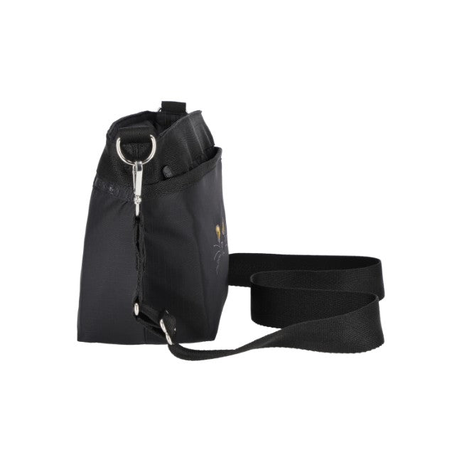 LeSportsac Unisex Small Bucket Bag In Black Cats Embroidery - 42627910369582