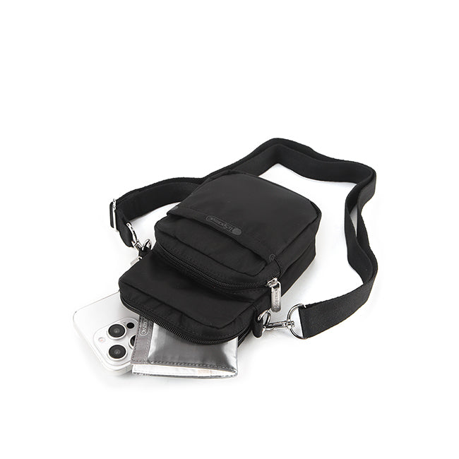 Mini Phone Bag In Recycled Black - 42088573174062