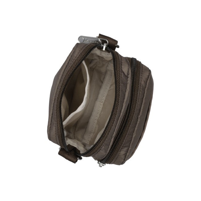 LeSportsac Unisex Mini Phone Bag In Dark Chocolate - 42627911418158