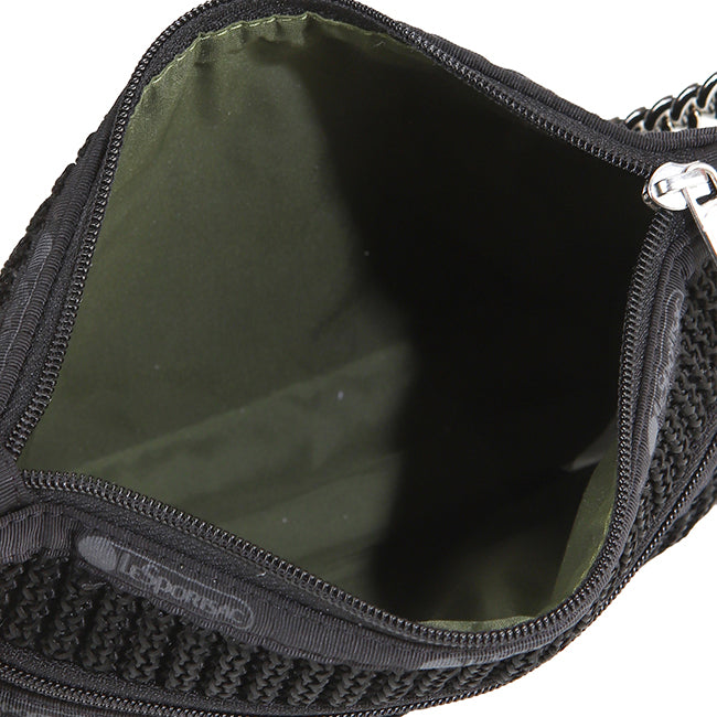 Chain Crochet Clutch In Black Crochet - 42371225813294