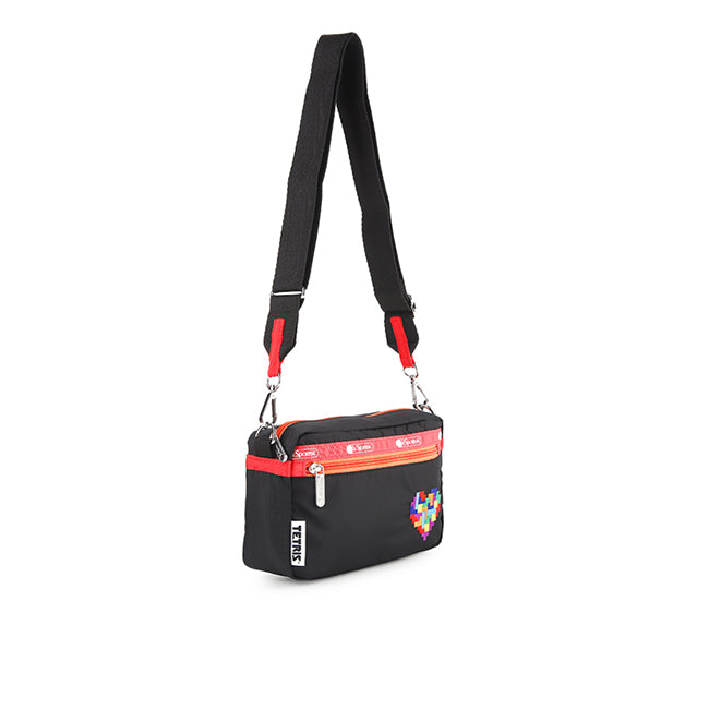 E/W Phone Crossbody In Tetris Heart Emb Xbody - 42133896036654