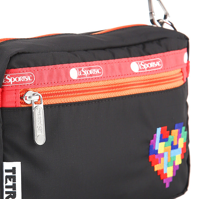 E/W Phone Crossbody In Tetris Heart Emb Xbody - 42133896102190