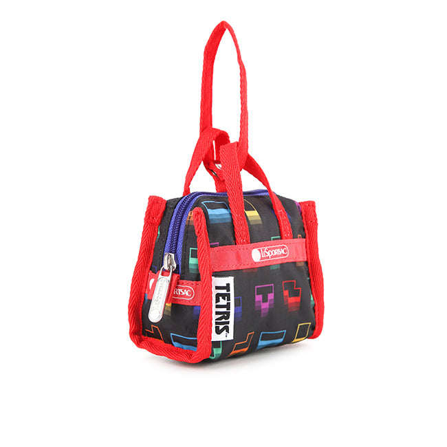 Micro Weekender Charm In Tetris Falling Blocks/Pnk - 42133886468398