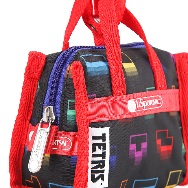 Micro Weekender Charm In Tetris Falling Blocks/Pnk - 42133886533934