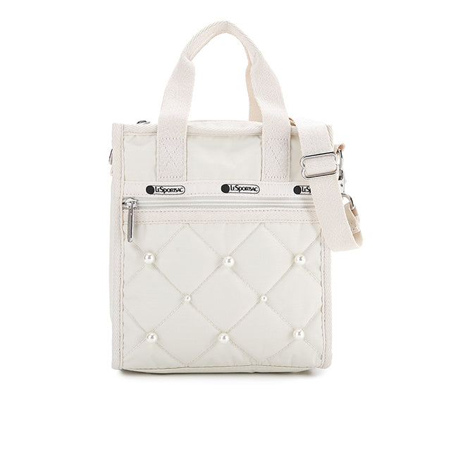 Mini N/S Tote W/ Pearls In Starlight Pearl - 42424518902062