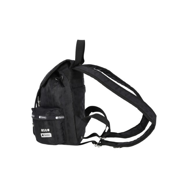 Msgm Voyager Backpack In Voyager Black Jacq - 45618322407726