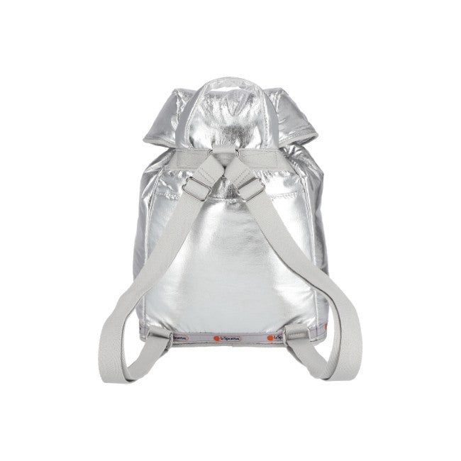 Puffy Backpack In Astro Silver - 42466268315950