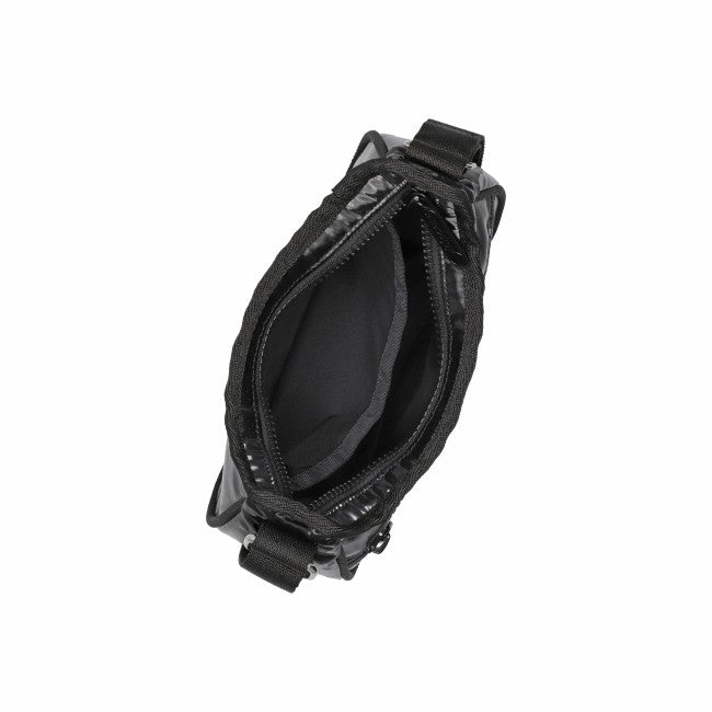 Mini Hobo Crossbody In Black Shine - 45055202754862