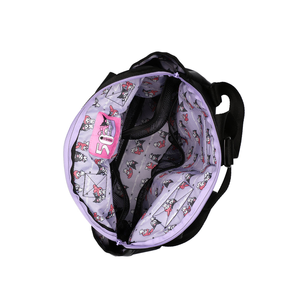 Double Trouble Backpack In My Melody Kuromi Bow - 41779119161646