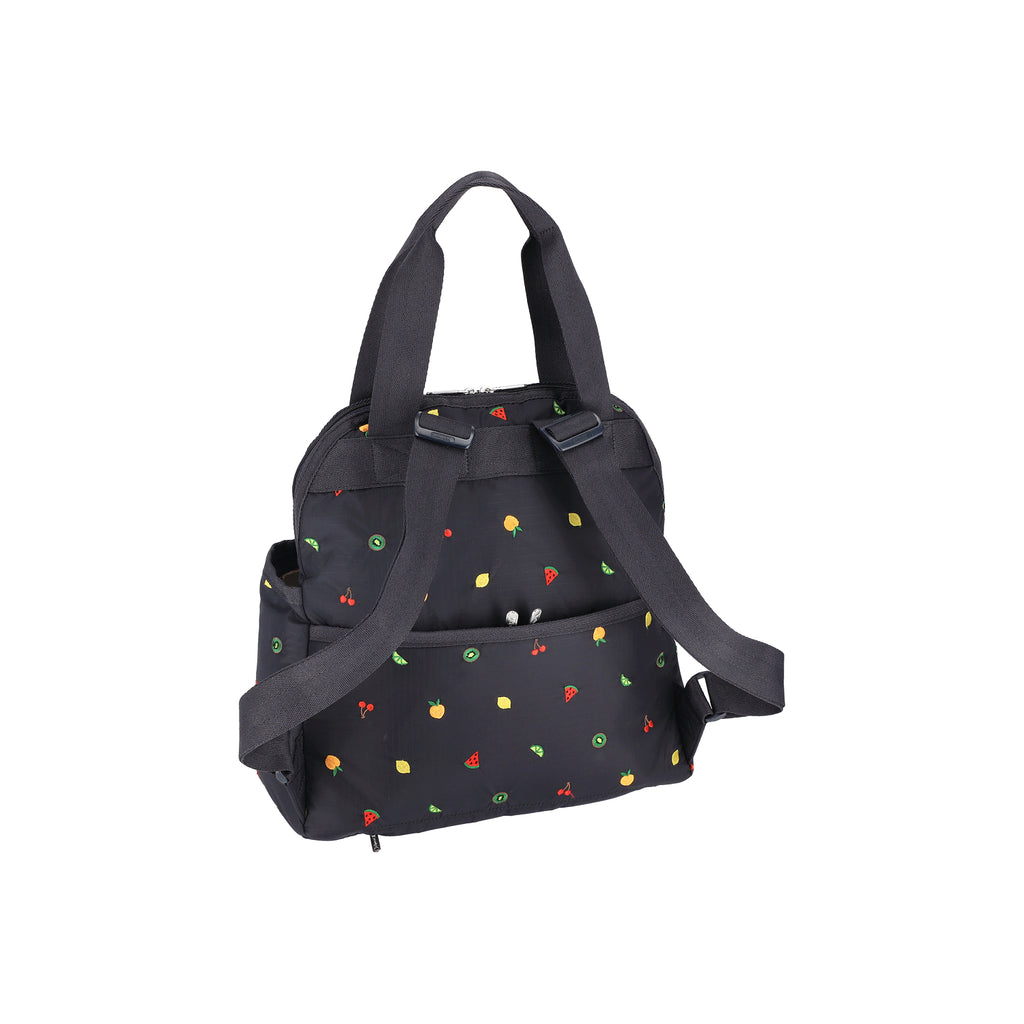 Double Trouble Backpack In Mixed Fruit Embroidery - 41848879546670