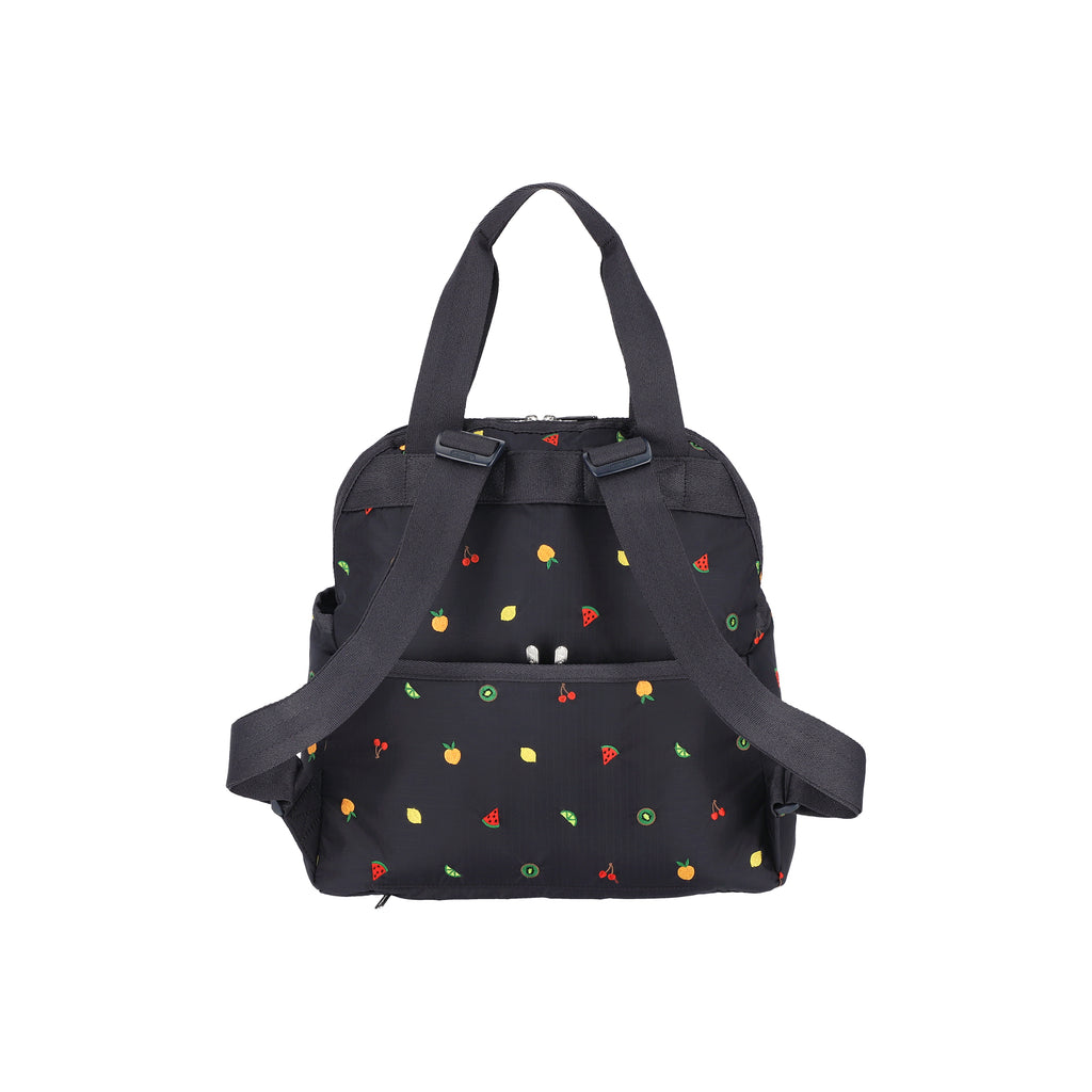 Double Trouble Backpack In Mixed Fruit Embroidery - 41848879612206