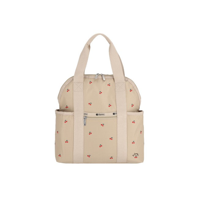 Double Trouble Backpack In Cherry Embroidery - 45055206261038