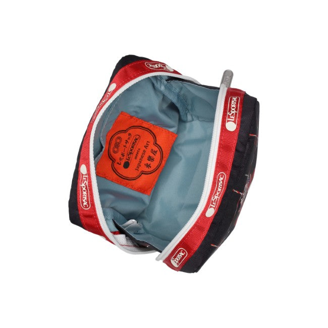 LeSportsac Unisex Pouch Med Square Cosmetic In Japanese Art Dog - 44039210271022