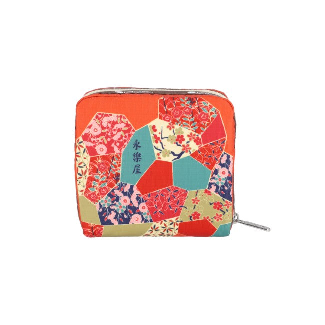 LeSportsac Unisex Pouch Med Square Cosmetic In Japanese Art Horse - 44039221149998