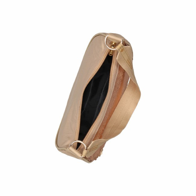LeSportsac Unisex Sequin Small Hobo In Matte Champagne Sequin - 42627923935534
