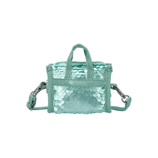 LeSportsac Unisex Sequin Micro Bag In Matte Mermaid Grn Sequin - 42627924820270