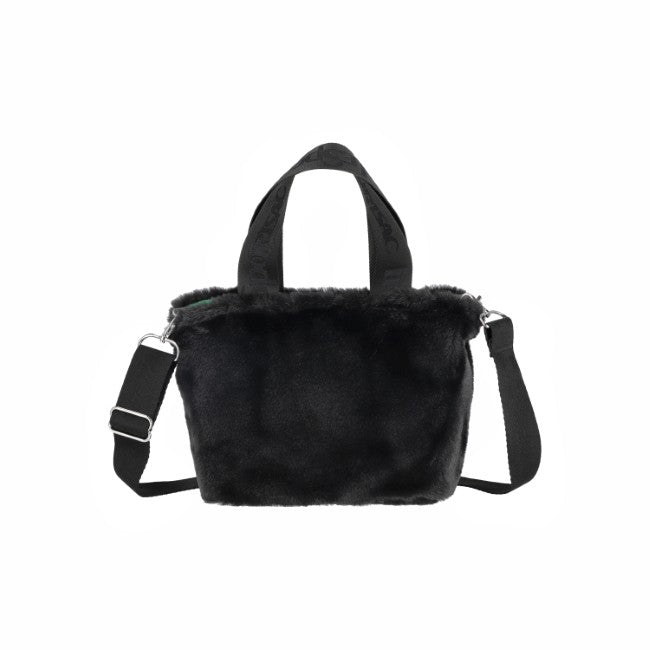 LeSportsac Unisex Bags Fur E/W Tote In Black Fluffy Fur - 44039260766510