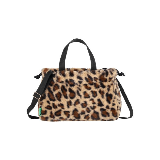 LeSportsac Unisex Bags Fur Drawstring Tote In Leopard Fluffy Fur - 44039270793518