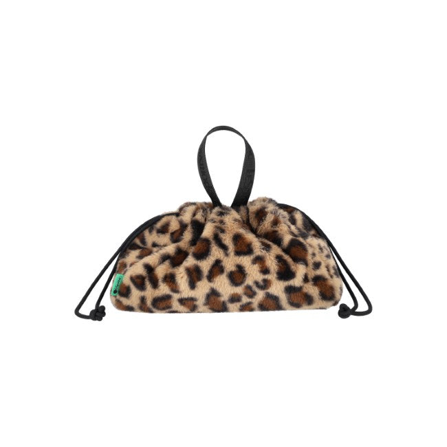 LeSportsac Unisex Bags Fur Drawstring Tote In Leopard Fluffy Fur - 44039270957358