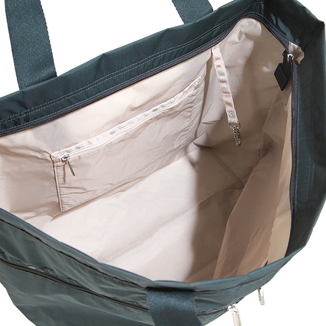 Carlin Zip Top Tote Bag In Midnight Green - 42129383424302