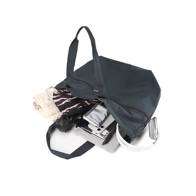 Carlin Zip Top Tote Bag In Midnight Green - 42129383457070