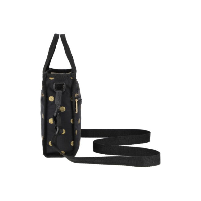 LeSportsac Unisex Bags Mini N/S Tote In Gold Glitter Dots - 44039287079214