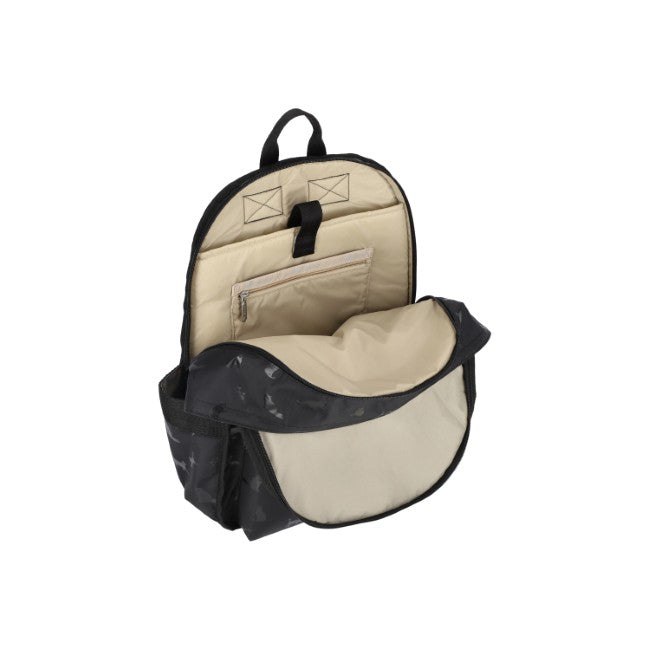 LeSportsac Unisex Route Backpack In Black Cats - 42627927474478