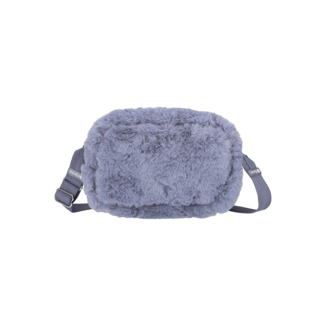 LeSportsac Unisex Puffy Cube Crossbody In Care Bears Fuzzy Gray - 42627929702702