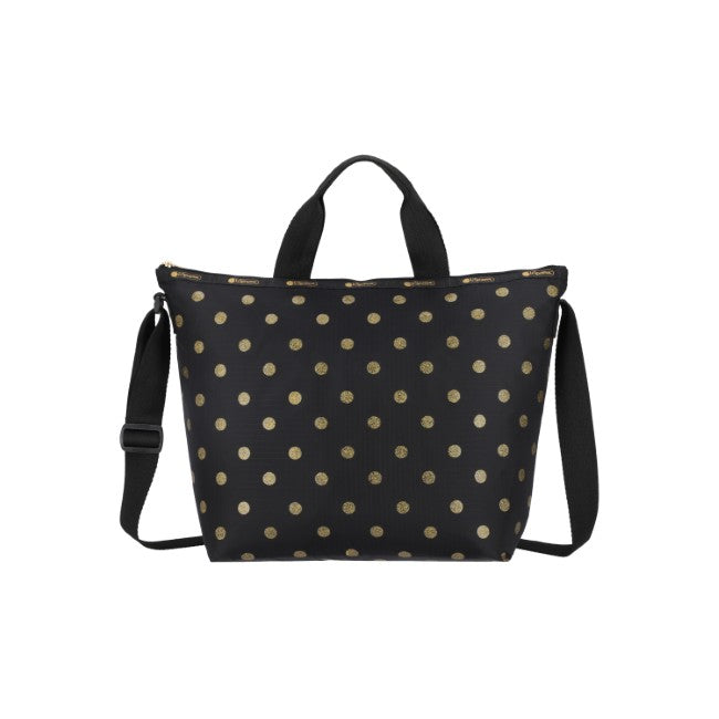 LeSportsac Unisex Bags Deluxe Easy Carry Tote In Gold Glitter Dots - 44039312834862