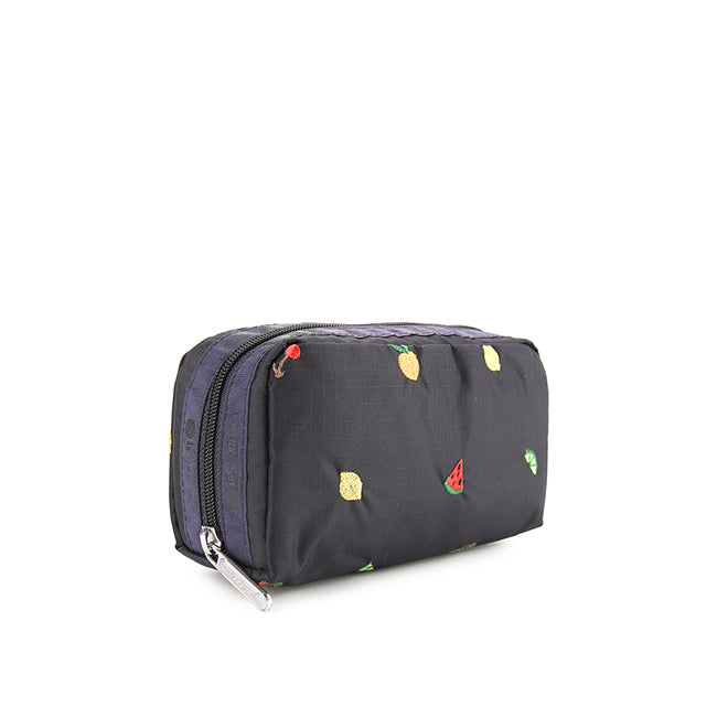 Rectangular Cosmetic In Mixed Fruit Embroidery - 41859208937774