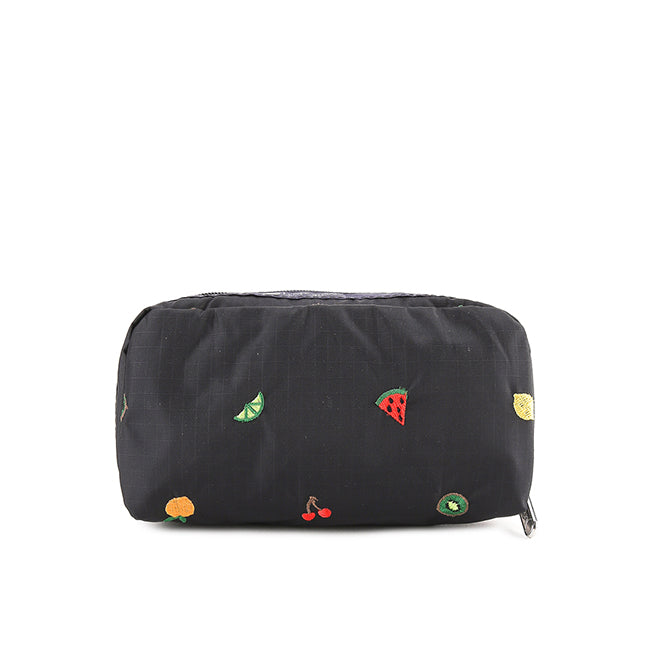 Rectangular Cosmetic In Mixed Fruit Embroidery - 41859208970542