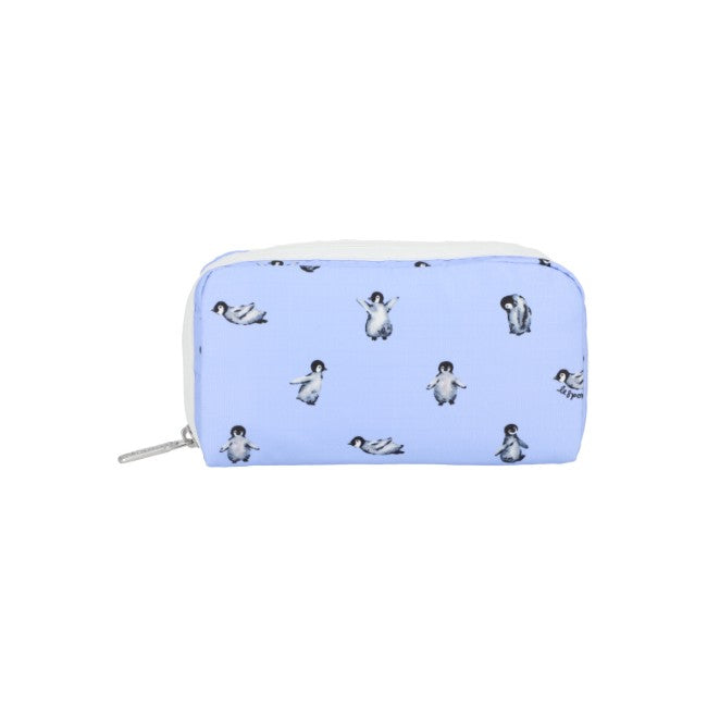 LeSportsac Unisex Pouch Rectangular Cosmetic In Petite Penguins White - 44039324401966