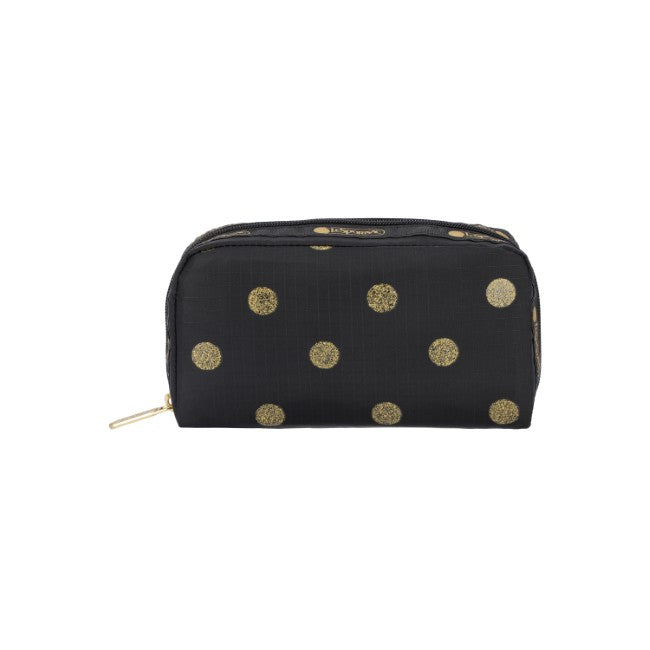 LeSportsac Unisex Pouch Rectangular Cosmetic In Gold Glitter Dots - 44039330234670