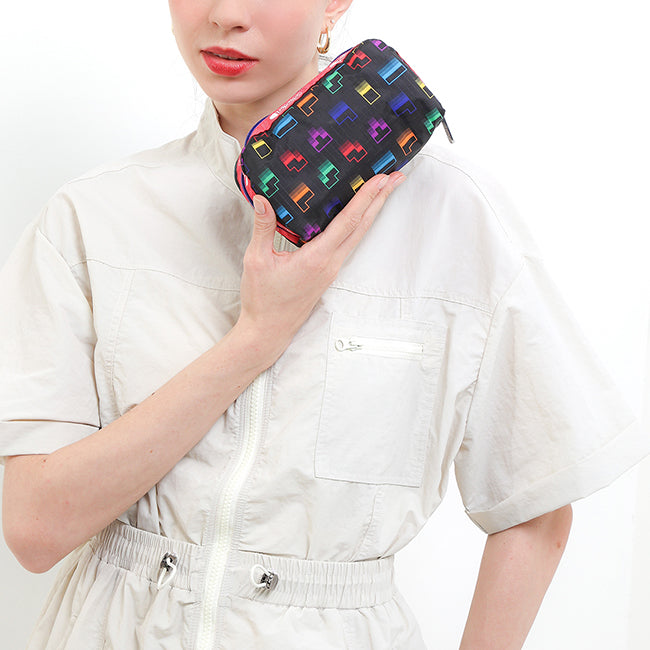 Rectangular Cosmetic In Tetris Falling Blocks/Pnk - 42133819687214