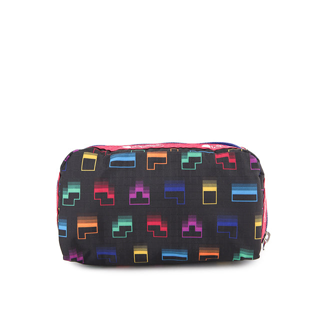 Rectangular Cosmetic In Tetris Falling Blocks/Pnk - 42133819523374