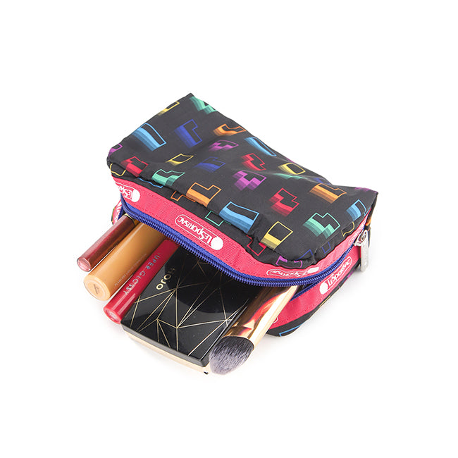 Rectangular Cosmetic In Tetris Falling Blocks/Pnk - 42133819654446