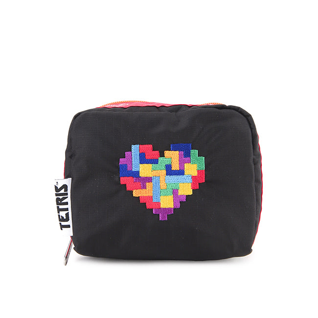 Square Cosmetic In Tetris Heart Emb Sq Cosm - 42133807563054