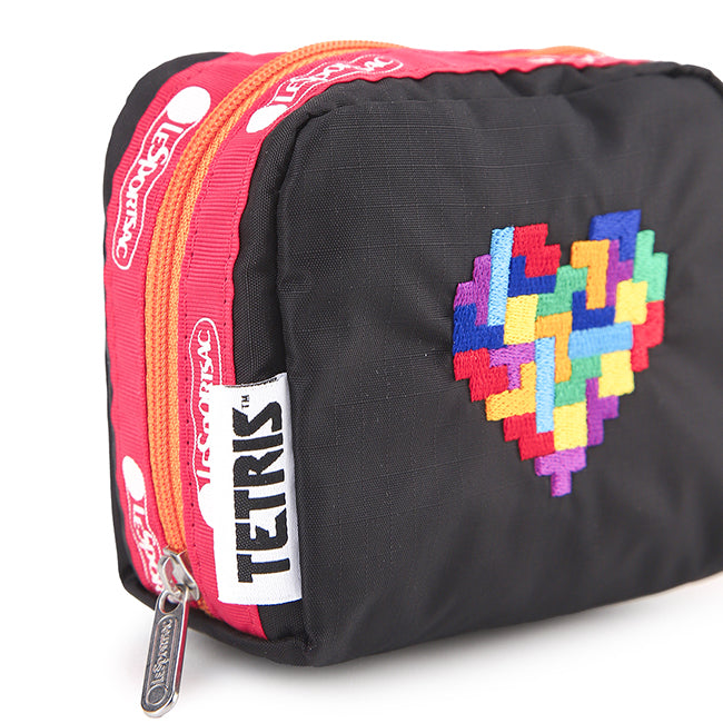 Square Cosmetic In Tetris Heart Emb Sq Cosm - 42133807661358