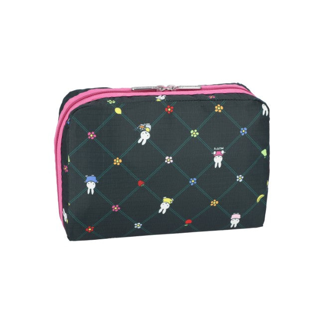 LeSportsac Unisex Pouch Xl Rectangular Cosmetic In Miffy Orchard Green/Pink - 44039366115630