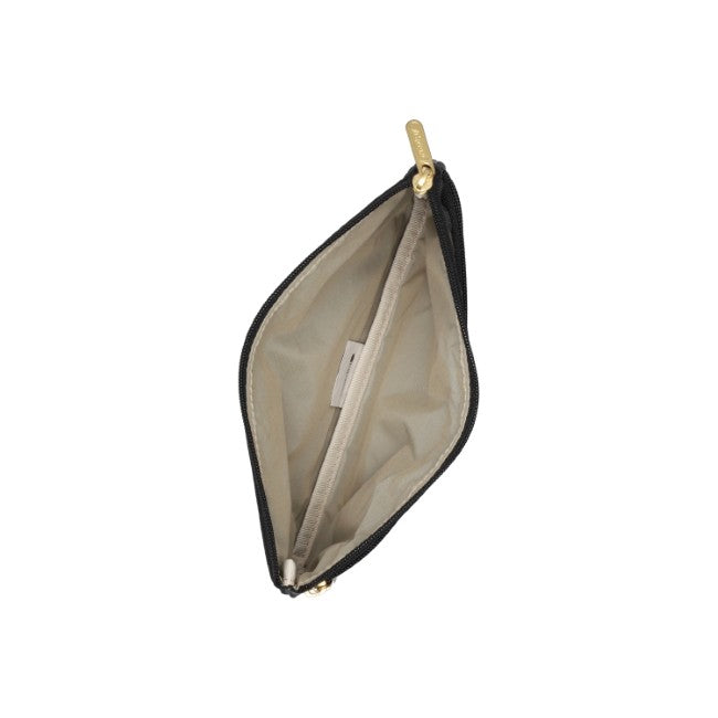 LeSportsac Unisex Pouch 3-Zip Cosmetic In Gold Glitter Dots - 44039373357358