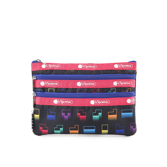 3-Zip Cosmetic In Tetris Falling Blocks/Pnk - 42133793374510