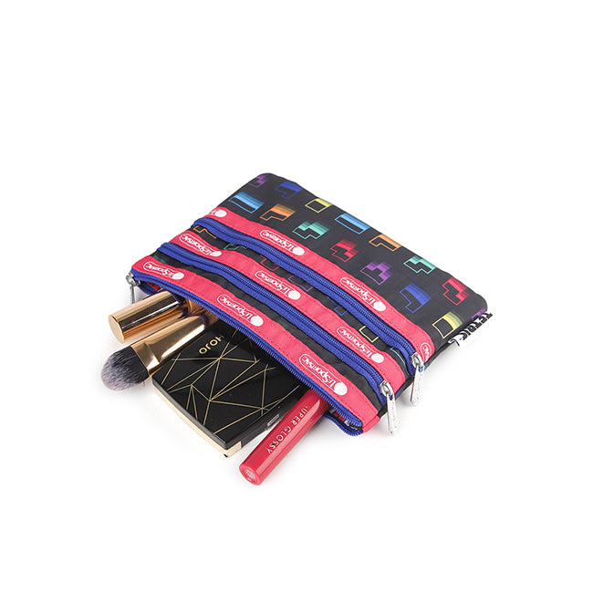 3-Zip Cosmetic In Tetris Falling Blocks/Pnk - 42133793603886