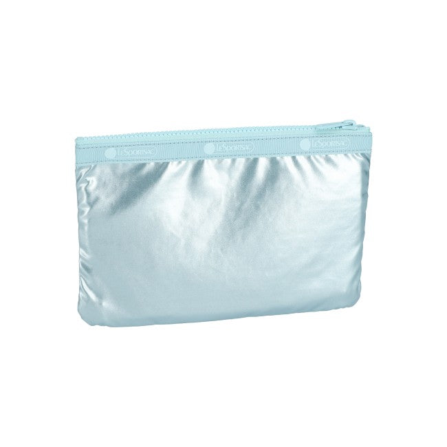 3-Zip Cosmetic In Aqua Blue Shine - 45055210946862