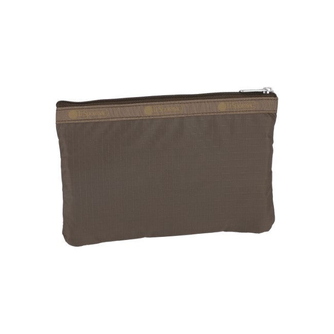LeSportsac Unisex 3-Zip Cosmetic In Dark Chocolate - 42627939467566