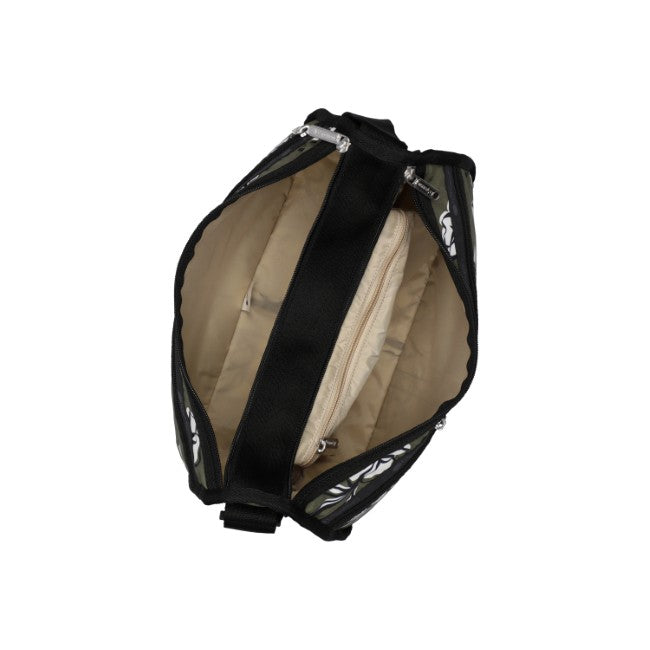 LeSportsac Unisex Deluxe Everyday Bag In Olive Floral Silhouette - 42627939926318